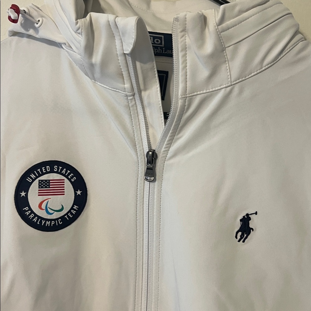 Ralph Lauren Polo Team USA White and Navy Jacket - Picture 2 of 6
